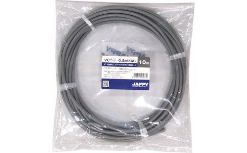 因幡電機産業（株）  VCT-F  0.5SQX 4C 10M JP  ＪＡＰＰＹ　キャブタイヤ丸形コード