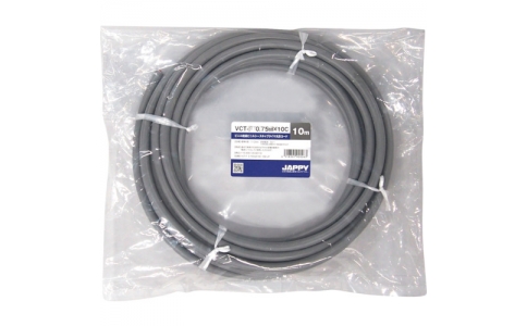 因幡電機産業（株）  VCT-F  0.75SQX10C 50M JP  ＪＡＰＰＹ　キャブタイヤ丸形コード