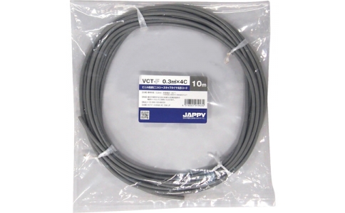 因幡電機産業（株）  VCT-F  0.3SQX 4C 10M JP  ＪＡＰＰＹ　キャブタイヤ丸形コード