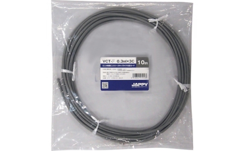 因幡電機産業（株）  VCT-F  0.3SQX 3C 10M JP  ＪＡＰＰＹ　キャブタイヤ丸形コード