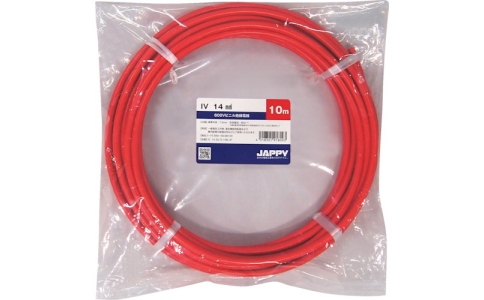 因幡電機産業（株）  IV  14 SQ RED 15M JP  ＪＡＰＰＹ　ビニル絶縁電線
