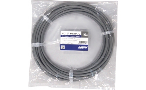 因幡電機産業（株）  VCT-F  0.5SQX 7C 10M JP  ＪＡＰＰＹ　キャブタイヤ丸形コード