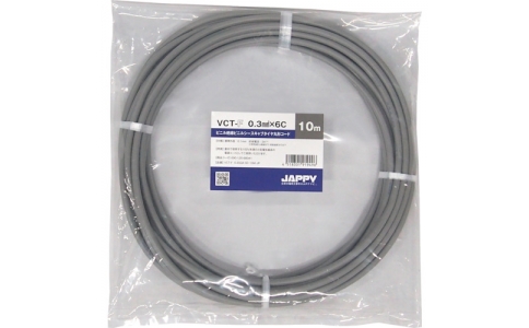 因幡電機産業（株）  VCT-F  0.3SQX 6C 50M JP  ＪＡＰＰＹ　キャブタイヤ丸形コード