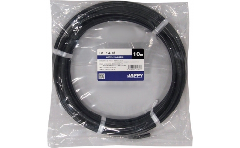 因幡電機産業（株）  IV  14 SQ BLK 10M JP  ＪＡＰＰＹ　ビニル絶縁電線