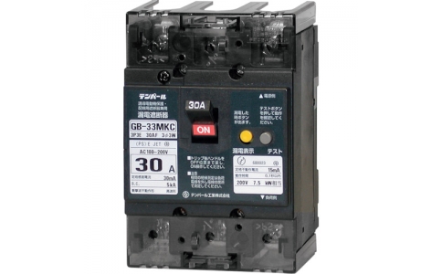 テンパール工業（株）  33MKC30030  テンパール　テンパール工業　ＧＢ－３３ＭＫＣ　３０Ａ　３０ＭＡ　Ｋシリーズ（分電盤協約形サイズ）漏電遮断器　ＯＣ付