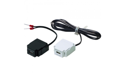 スガツネ工業（株）  DM1-U1P24T-BL  スガツネ工業　（２１００４４４６９）ＤＭ１－Ｕ１Ｐ２４Ｔ－ＢＬ／埋込充電用ＵＳＢコンセント