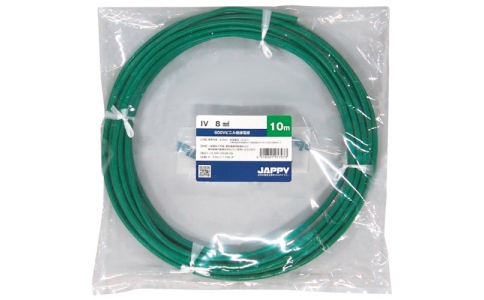 因幡電機産業（株）  IV   8 SQ GR 5M JP  ＪＡＰＰＹ　ビニル絶縁電線
