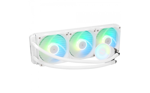 （株）オウルテック  OWL-LCP360ARGB-WH  オウルテック　ＰＣケース内を彩るＡＲＧＢ　ＬＥＤ搭載　１２０ｍｍ×３基　水冷ＣＰＵクーラー