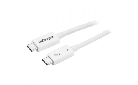 ＳＴＡＲＴＥＣＨ．ＣＯＭ社  TBLT34MM50CW  スターテック　Ｔｈｕｎｄｅｒｂｏｌｔ　３　ケーブル／５０ｃｍ／４０Ｇｂｐｓ／ＵＳＢ－Ｃ，　ＤｉｓｐｌａｙＰｏｒｔ互換／４０Ｇｂｐｓ