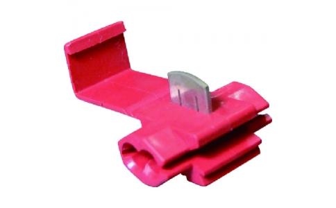 （株）ニチフ  PT V-09-RED  ニチフ　ＰＴコネクタ（１００Ｐ）　赤　電線抱合範囲：単線０．６５～１．０ｍｍ