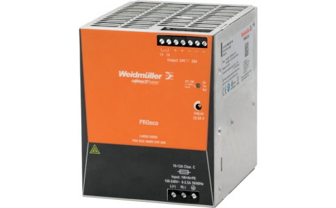 日本ワイドミュラー（株）  PRO ECO 480W 24V 20A  ワイドミュラー　産業用単相スイッチング電源　ＰＲＯｅｃｏ　２４∨　２０Ａ　　１４６９５１００００