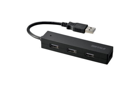 （株）バッファロー  BSH4U050U2BK  バッファロー　ＵＳＢ２．０　バスパワー　４ポート　ハブ　ブラック