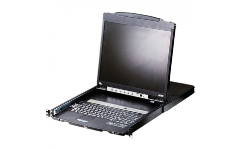 ＡＴＥＮジャパン（株）  CL5808NJJL  ＡＴＥＮ　ＫＶＭドロワー　８ポート／１９インチＬＣＤ一体型／マルチインターフェース／ロングレール