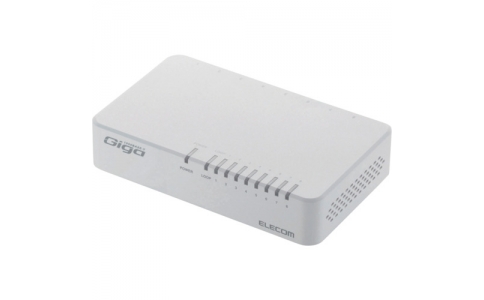 エレコム（株）  EHC-G08PA2-W  エレコム　１０００ＢＡＳＥ－Ｔ対応スイッチングハブ