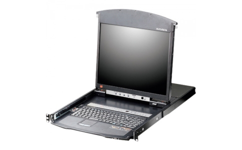 ＡＴＥＮジャパン（株）  KL1508AINJJS  ＡＴＥＮ　Ｏｖｅｒ　ＩＰ　ＫＶＭドロワー　８ポート／１９インチＬＣＤ／　Ｃａｔ５／デュアルスライド／ショートレール