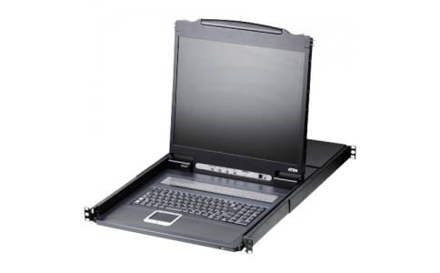 ＡＴＥＮジャパン（株）  CL1308NJJS  ＡＴＥＮ　ＫＶＭドロワ－　８ポート／１９インチＬＣＤ一体型／ショートレール