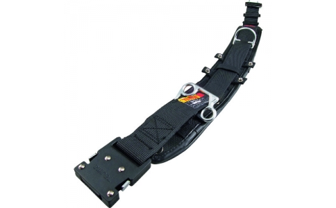 （株）ＴＪＭデザイン  WCXD1-WBCS  タジマ　ワークポジショニング用胴当てベルトカーブ　アルミワンタッチバックル黒　Ｓサイズ