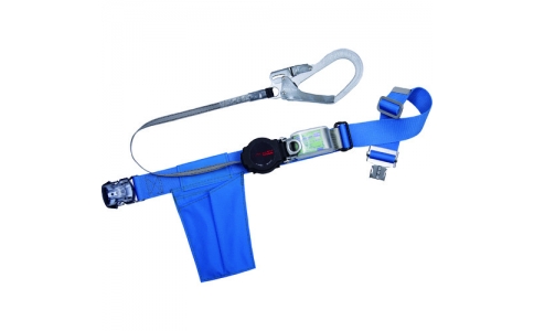 藤井電工（株）  TB-ORN-OT599-BL4-M-BP  ツヨロン　胴ベルト型墜落制止用器具　ワンハンドリトラ　ワンタッチ型　青　Ｍサイズ