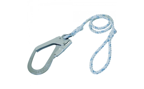 藤井電工（株）  AW-93-LY130-N-BP  ツヨロン　フルハーネス安全帯用ランヤード　径１１ｍｍ　長さ１３００ｍｍ