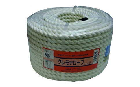 まつうら工業（株）  KMS-R1250P  まつうら　クレモナＳロープ（３打ち）　１２ｍｍΦ×５０ｍ　丸巻パック