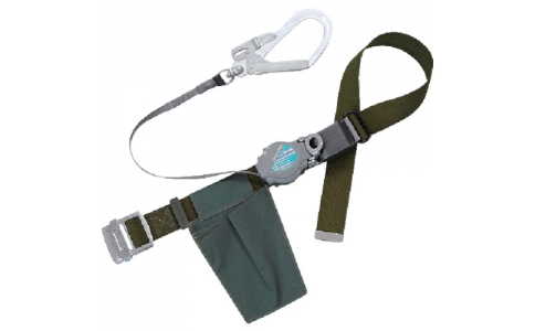 藤井電工（株）  TRN-599K-OD-L-BP  ツヨロン　２ＷＡＹリトラ安全帯　深緑色　Ｌ寸