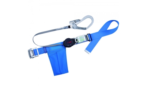 藤井電工（株）  TB-ORN-599-BL4-M-BP  ツヨロン　胴ベルト型墜落制止用器具　ワンハンドリトラ　青　Ｍサイズ