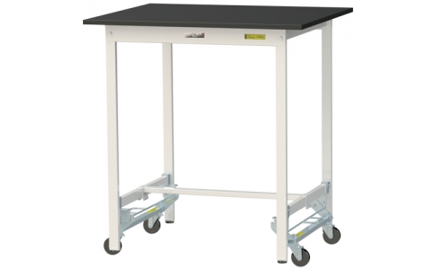 山金工業（株）  SLKUH-975-BKW  ヤマテック　ワークテーブルＬＡＢシリーズ　ワンタッチ移動タイプＨ９５０ｍｍ　ケミテクト天板　Ｗ９００×Ｄ７５０