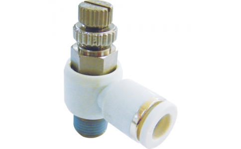 コンバム（株）  WNSE04-01-O  ＣＯＮＶＵＭ　スピードコントローラ　エルボ形　適合チューブ外径４ｍｍ