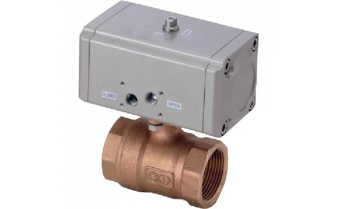ＣＫＤ（株）  CHB-32  ＣＫＤ　エアオペレイト式ボールバルブ２ポート弁（コンパクトロータリバルブ）
