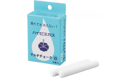 （株）日本緑十字社  289090  緑十字　マルチチョーク（雨天使用可能タイプ）　白　マルチチョーク－Ｗ　１２Φ×８０ｍｍ　１０本組