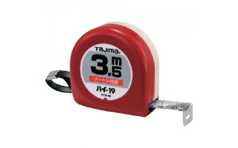 （株）ＴＪＭデザイン  H19-35（H）  タジマ　ハイ－１９　３．５ｍ／メートル目盛／紙函　硬目