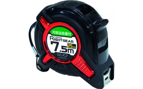 シンワ測定（株）  80855  シンワ　コンベックス　ライトギア　幅２５ｍｍ　長さ７．５ｍ　尺相当目盛付