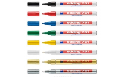 ｅｄｄｉｎｇ社  EDD-751-BK  ｅｄｄｉｎｇ　７５１ペイントマーカー（細字）黒