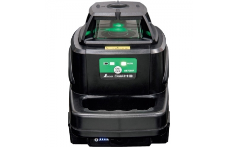 シンワ測定（株）  51524  シンワ　スピニングレーザーＨ－３グリーン　アルミスタッフ２　３ｍ３段　セット