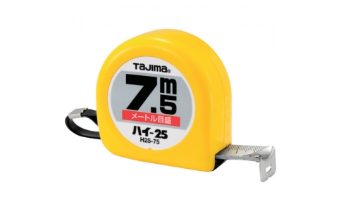 （株）ＴＪＭデザイン  H25-75  タジマ　ハイ－２５　７．５ｍ　メートル目盛　紙函