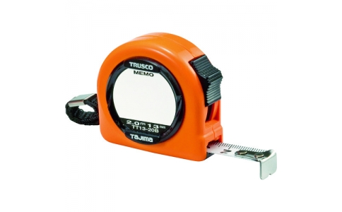 トラスコ中山（株）  TT13-20B  ＴＲＵＳＣＯ　メモプレート付コンベックス　ロックタイプ　１３ｍｍ幅　２．０ｍ
