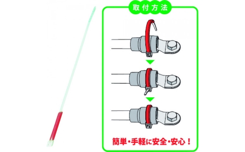 因幡電機産業（株）  MTT-S-RED  ＪＡＰＰＹ　サーモタイ　発熱監視用タイ　可逆タイプ　Ｓサイズ　赤