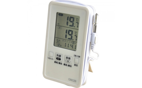 （株）クレセル  AP-09W  クレセル　ＩＮ－ＯＵＴデジタル温度計