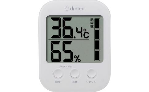 （株）ドリテック  O-401WT  ｄｒｅｔｅｃ　デジタル温湿度計「モスフィ」　ホワイト