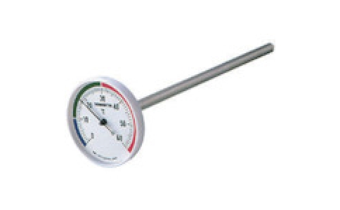 （株）佐藤計量器製作所  1408-00  佐藤　バイメタル地温計　０～６０℃　（１４０８－００）