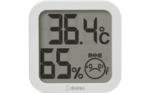 （株）ドリテック  O-421WT  ｄｒｅｔｅｃ　デジタル温湿度計　ホワイト