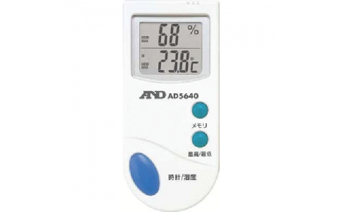 （株）エー・アンド・デイ  AD5640  Ａ＆Ｄ　デジタル温湿度計コンパクトサイズ５０×１１０×１６ｍｍ