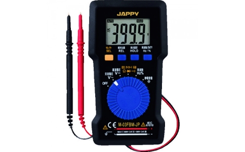 因幡電機産業（株）  M-03FBM-JP  ＪＡＰＰＹ　マグネット付デジタルテスタ