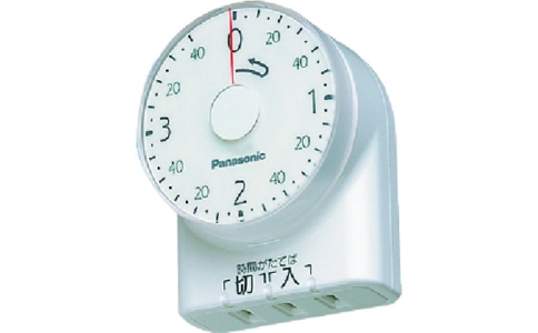 パナソニック（株）エレクトリックワークス社  WH3201WP  Ｐａｎａｓｏｎｉｃ　ダイヤルタイマー　３時間形　コンセント直結式　ホワイト