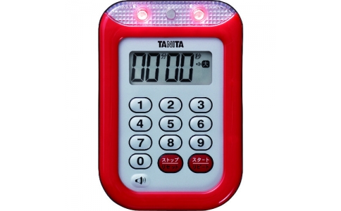 （株）タニタ  TD-377-RD  ＴＡＮＩＴＡ　丸洗いタイマー１００分計　ＴＤ‐３７７－ＲＤ