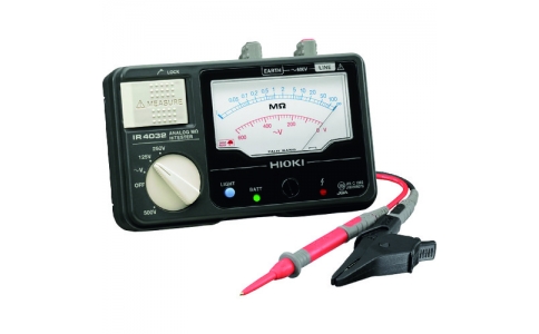 日置電機（株）  IR4032-10SEISEKITUKI  ＨＩＯＫＩ　アナログ絶縁抵抗計（３レンジ）　ＩＲ４０３２－１０　成績表付