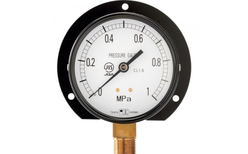 （株）高島計器  1214010  高島　プラスチック圧力計（Ｂ枠立型・φ６０）圧力レンジ０．０～０．１ＭＰａ　Ｒ１／４