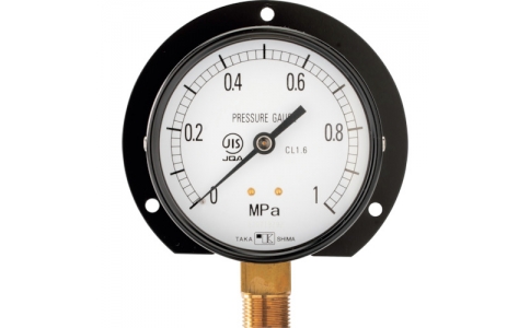 （株）高島計器  1014010  高島　一般圧力計（Ｂ枠立型・φ６０）　圧力レンジ０．０～０．１ＭＰａ　Ｒ１／４