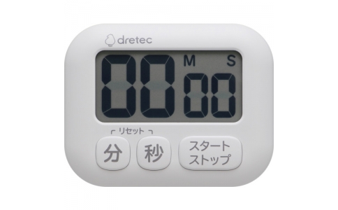 （株）ドリテック  T-591WT  ｄｒｅｔｅｃ　大画面タイマー　ポポラ　　ホワイト