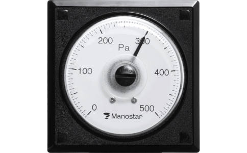 （株）山本電機製作所  WO81PRS130DMH  マノスター　ＷＯ８１　パネル角形　１３０Ｐａ　風量計　水平